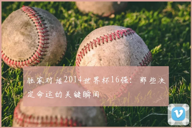 独家对话2014世界杯16强:那些决定命运的关键瞬间