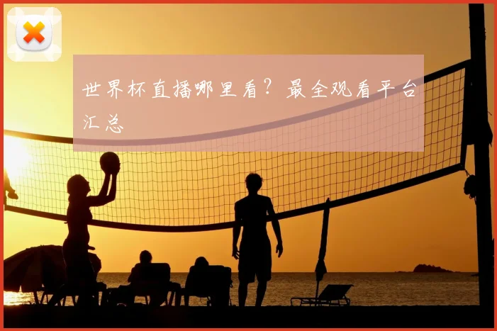 世界杯直播哪里看?最全观看平台汇总