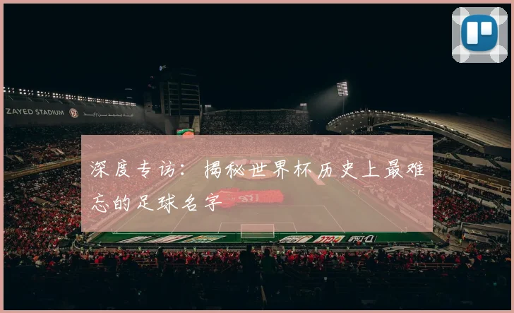 深度专访:揭秘世界杯历史上最难忘的足球名字